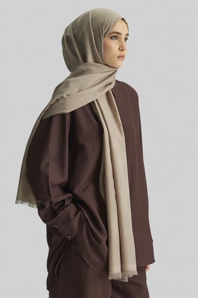 EFRAZ PAMUK İPEK ŞAL-BEJ
