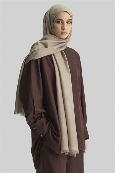 EFRAZ PAMUK İPEK ŞAL-BEJ