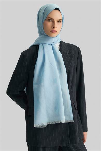 EFRAZ PAMUK İPEK ŞAL-GÖKMAVİ