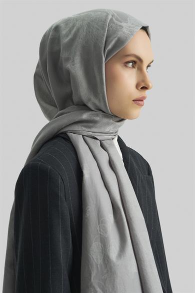 EFRAZ PAMUK İPEK ŞAL-GRİ