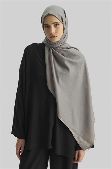 EFRAZ PAMUK İPEK ŞAL-KOYU BEJ