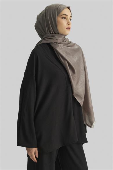 EFRAZ PAMUK İPEK ŞAL-KOYU VİZON