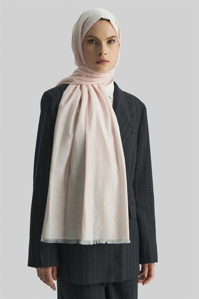 EFRAZ PAMUK İPEK ŞAL-PUDRA PEMBE