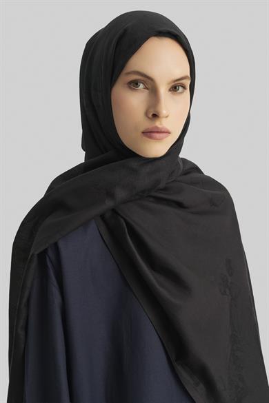 EFRAZ PAMUK İPEK ŞAL-SİYAH