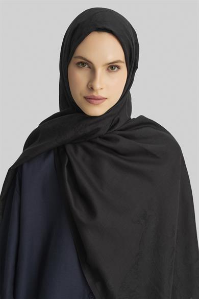 EFRAZ PAMUK İPEK ŞAL-SİYAH