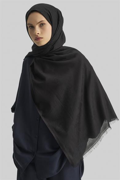 EFRAZ PAMUK İPEK ŞAL-SİYAH