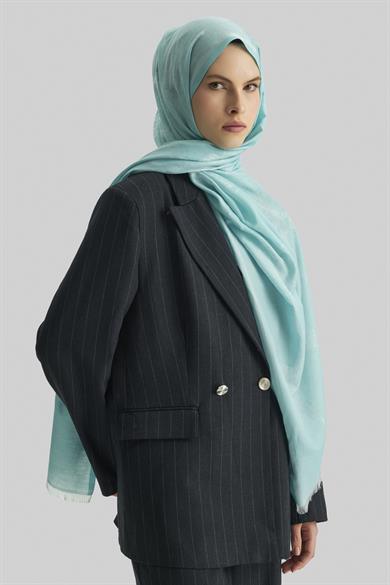 EFRAZ PAMUK İPEK ŞAL-TURKUAZ