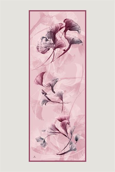 EFZA KREP İPEK ŞAL 70*190 CM - PEMBE