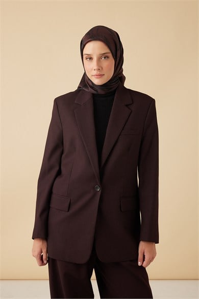 EVA TİVİL İPEK EŞARP 90*90 CM - BORDO