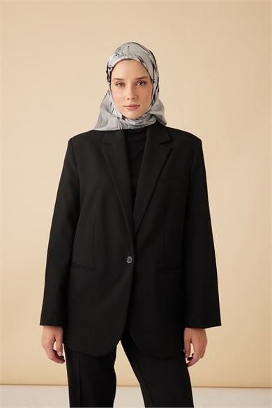 EVA TİVİL İPEK EŞARP 90*90 CM - GRİ