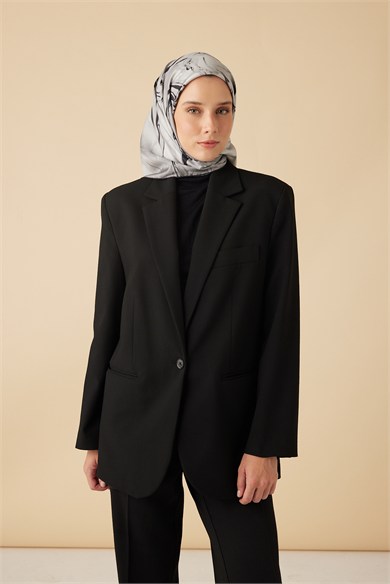 EVA TİVİL İPEK EŞARP 90*90 CM - GRİ