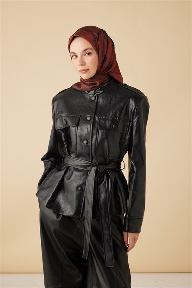 EVA TİVİL İPEK EŞARP 90*90 CM - KIRMIZI