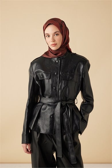 EVA TİVİL İPEK EŞARP 90*90 CM - KIRMIZI