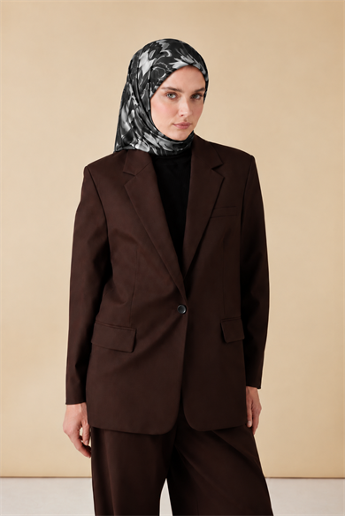 EVA TİVİL İPEK EŞARP 90*90 CM - SİYAH