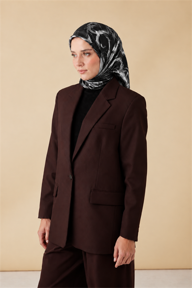 EVA TİVİL İPEK EŞARP 90*90 CM - SİYAH