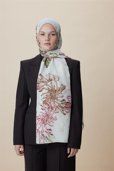 EZGİN PAMUK İPEK ŞAL 70*190 CM - AÇIK BEJ