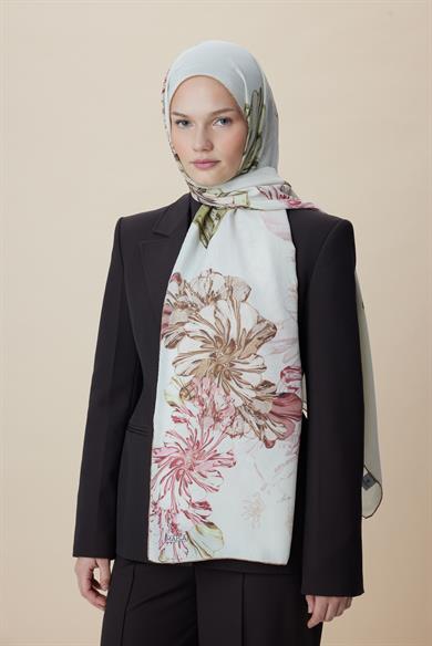 EZGİN PAMUK İPEK ŞAL 70*190 CM - AÇIK BEJ