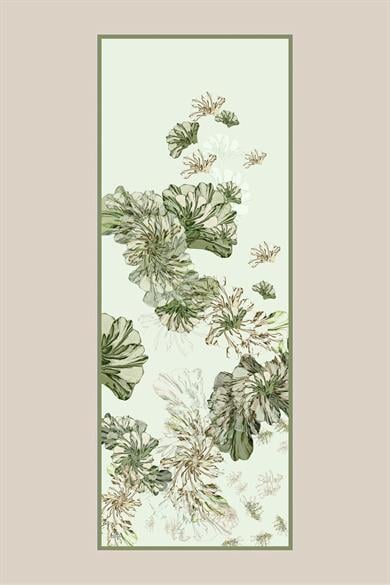 EZGİN PAMUK İPEK ŞAL 70*190 CM - AÇIK YEŞİL