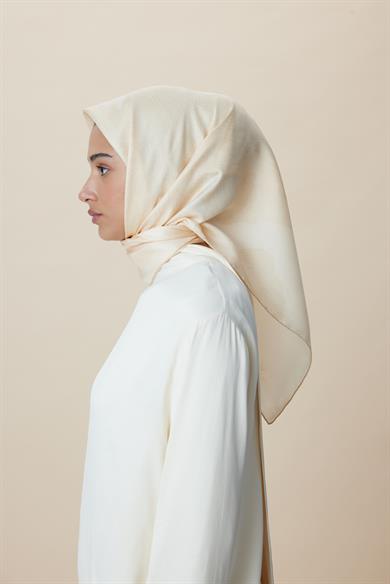 FARAH MULBERRY İPEK EŞARP 90*90 CM - AÇIK ŞEFTALİ