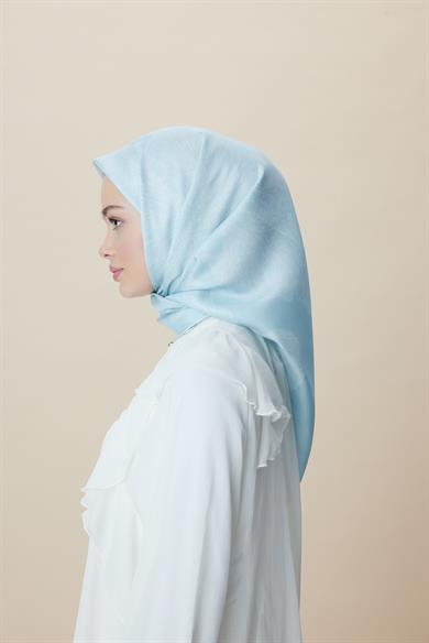 FARAH MULBERRY İPEK EŞARP 90*90 CM - AÇIK MAVİ