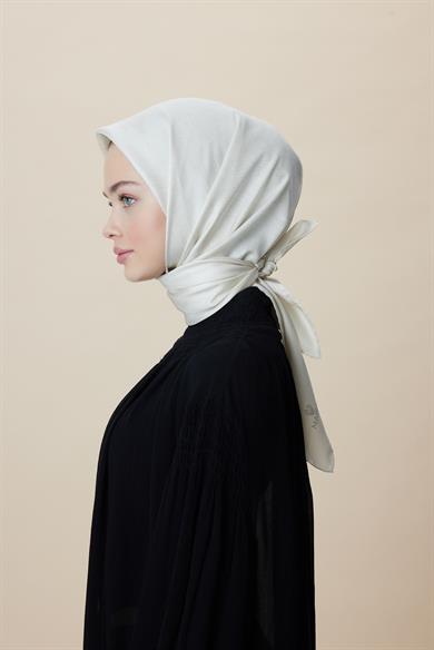 FARAH MULBERRY İPEK EŞARP 90*90 CM - FİLDİŞİ