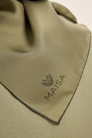 FARAH MULBERRY İPEK EŞARP 90*90 CM - HAKİ