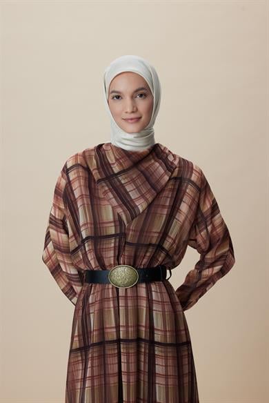 FARAH MULBERRY İPEK EŞARP 90*90 CM - KREM