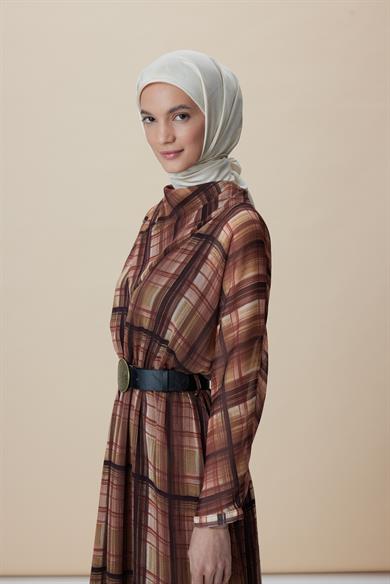 FARAH MULBERRY İPEK EŞARP 90*90 CM - KREM