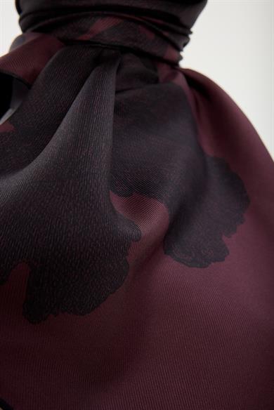 FARAH MULBERRY İPEK EŞARP 90*90 CM - MÜRDÜM