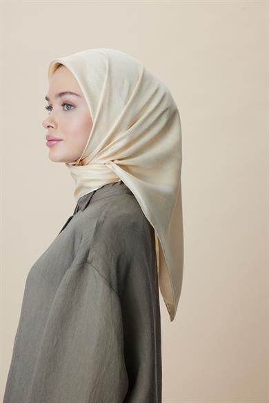FARAH MULBERRY İPEK EŞARP 90*90 CM - SARI