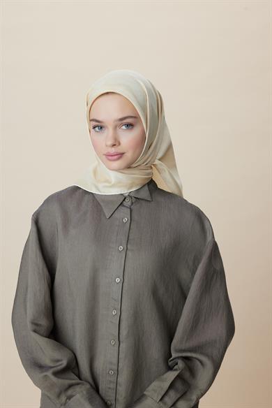 FARAH MULBERRY İPEK EŞARP 90*90 CM - SARI