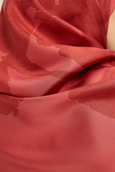 FARAH MULBERRY İPEK EŞARP 90*90 CM - VİŞNE