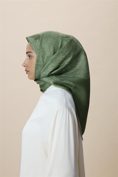FARAH MULBERRY İPEK EŞARP 90*90 CM - YEŞİL