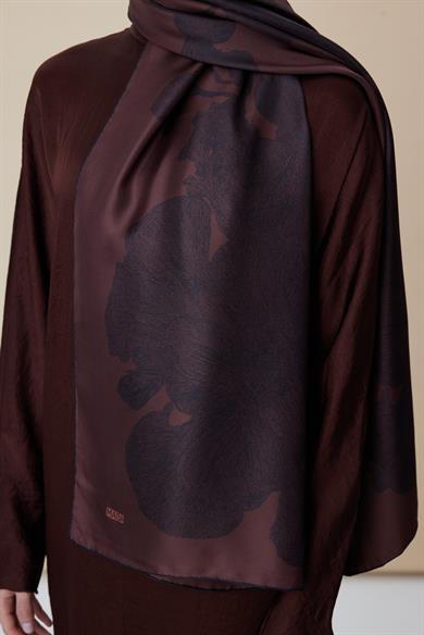 FARAH MULBERRY İPEK ŞAL 70*190 - BORDO