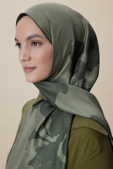 FARAH MULBERRY İPEK ŞAL 70*190 - HAKİ