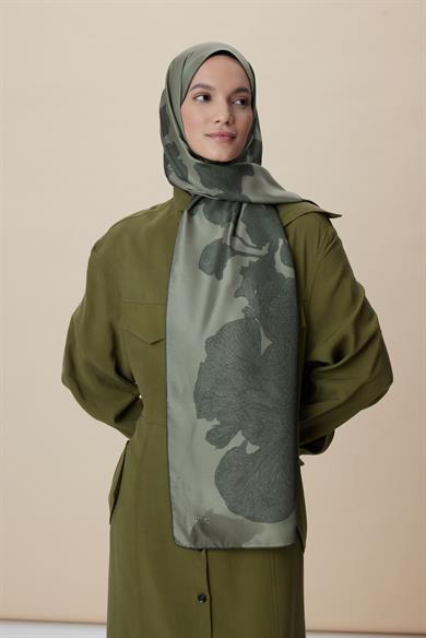 FARAH MULBERRY İPEK ŞAL 70*190 - HAKİ