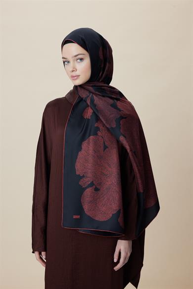 FARAH MULBERRY İPEK ŞAL 70*190 - KIRMIZI