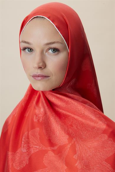 FARAH MULBERRY İPEK ŞAL 70*190 - MERCAN