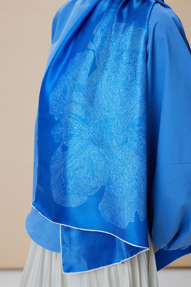 FARAH MULBERRY İPEK ŞAL 70*190 - SAKS