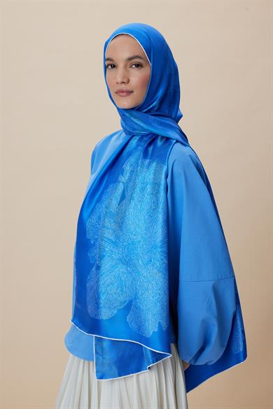 FARAH MULBERRY İPEK ŞAL 70*190 - SAKS