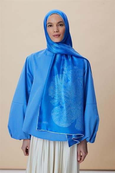 FARAH MULBERRY İPEK ŞAL 70*190 - SAKS