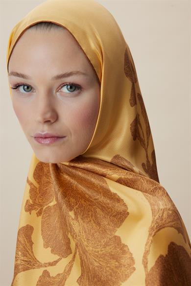 FARAH MULBERRY İPEK ŞAL 70*190 - SARI