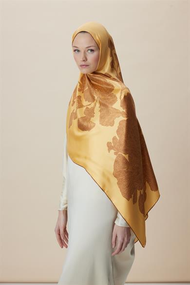 FARAH MULBERRY İPEK ŞAL 70*190 - SARI