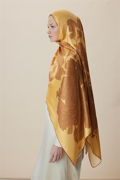 FARAH MULBERRY İPEK ŞAL 70*190 - SARI
