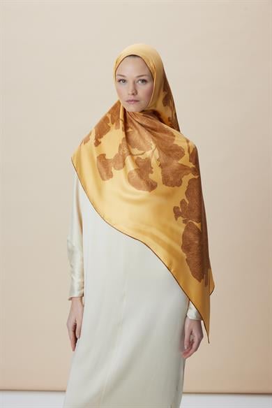 FARAH MULBERRY İPEK ŞAL 70*190 - SARI