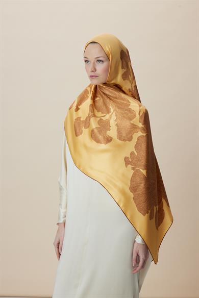 FARAH MULBERRY İPEK ŞAL 70*190 - SARI