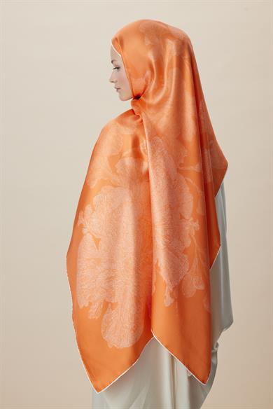FARAH MULBERRY İPEK ŞAL 70*190 - TURUNCU