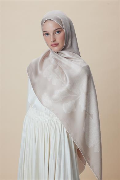 FARAH MULBERRY İPEK ŞAL 70*190 - VİZON