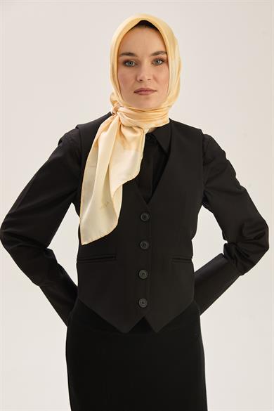 FARAH SURA İPEK EŞARP 90*90 CM - SARI