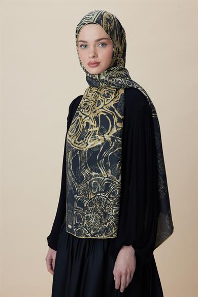 FASL PAMUK İPEK ŞAL 70*190 CM - ACI KAHVE